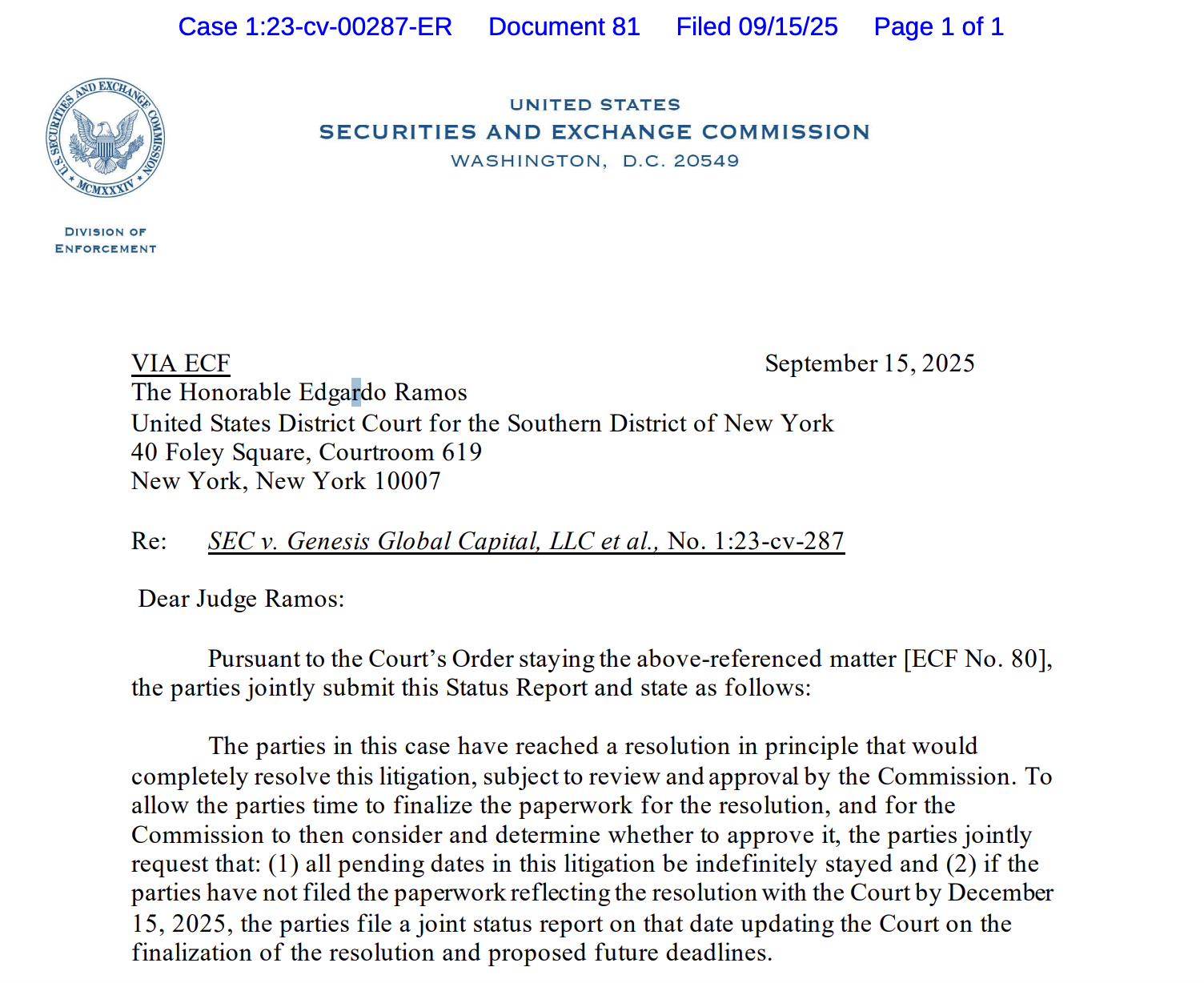 Law, Security, SEC, Gemini