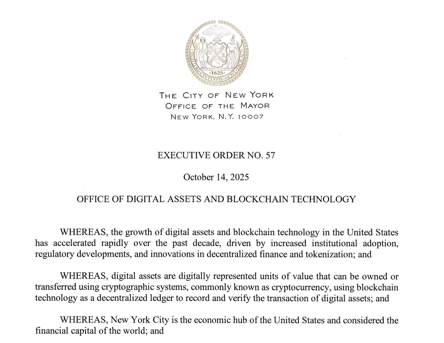 Cryptocurrencies, Law, Politics, New York, Policies