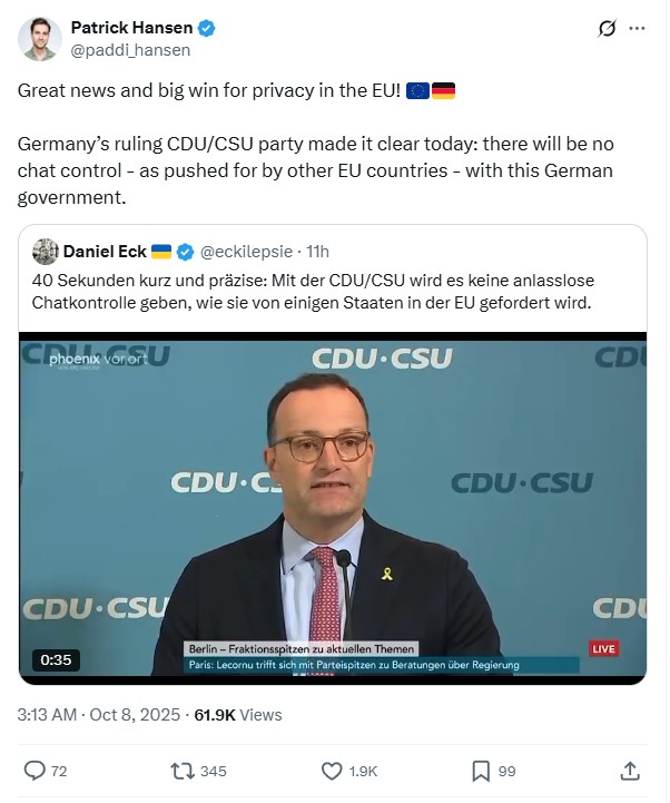 Patrick Hansen, Senior Director EU Strategy and Policy Circle